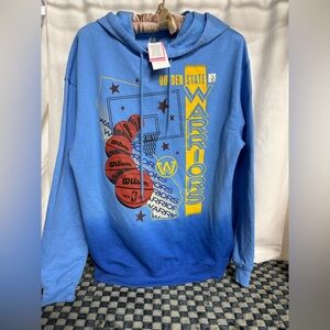 Brand new NBA golden state warriors  basketball ombré hoodie sweatshirt